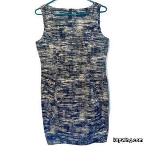 CHAPTER ONE Black and White Sleeveless Size 10 Sheath Dress